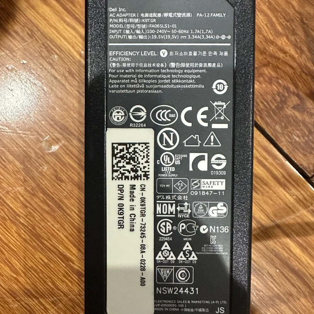Dell laptops charger new